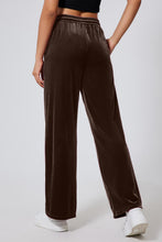 Load image into Gallery viewer, Drawstring Elastic Waist Straight Leg Pants
