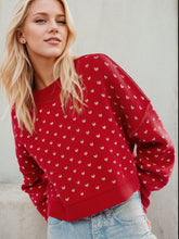 Load image into Gallery viewer, Slit Round Neck Long Sleeve Sweater