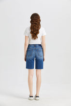 Load image into Gallery viewer, BAYEAS Full Size Super High Rise Denim Bermuda Shorts