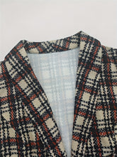 Load image into Gallery viewer, Plaid Button Up Collared Neck Vest