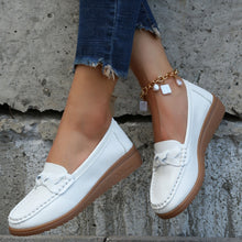 Load image into Gallery viewer, Weave Wedge Heeled Loafers