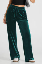 Load image into Gallery viewer, Drawstring Elastic Waist Straight Leg Pants
