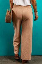 Load image into Gallery viewer, Smocked Elastic Waist Pants with Pockets