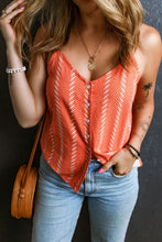 Load image into Gallery viewer, Printed Button Up V-Neck Cami