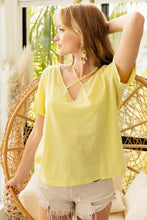 Load image into Gallery viewer, BiBi Tied Detail Short Sleeve T-Shirt