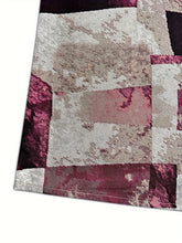 Load image into Gallery viewer, Printed Notched Short Sleeve Blouse
