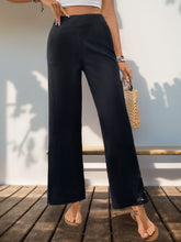 Load image into Gallery viewer, Lace Detail Wide Leg Pants