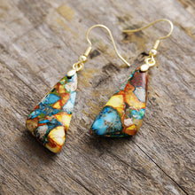 Load image into Gallery viewer, Emperor-Stone Geometric Earrings