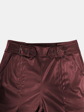 Load image into Gallery viewer, Half Elastic Waist Wide Leg Pants
