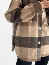 Load image into Gallery viewer, Plaid Button Up Long Sleeve Shacket
