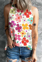 Load image into Gallery viewer, Flower Printed Round Neck Tank