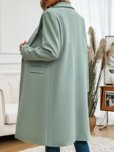 Load image into Gallery viewer, Pocketed Collared Neck Long Sleeve Coat