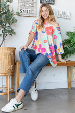 Load image into Gallery viewer, HOPELY Floral Waffle Oversize T-Shirt