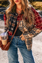 Load image into Gallery viewer, Plaid Button Up Long Sleeve Jacket