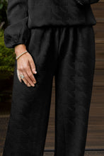 Load image into Gallery viewer, Round Neck Long Sleeve Top and Pants Set