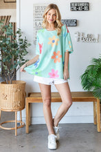 Load image into Gallery viewer, HOPELY Floral Waffle Oversize T-Shirt