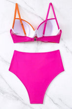Load image into Gallery viewer, Contrast Sweetheart Neck Bikini Set