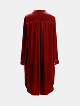 Load image into Gallery viewer, High-Low Button Up Long Sleeve Knee Length Dress