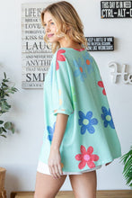 Load image into Gallery viewer, HOPELY Floral Waffle Oversize T-Shirt