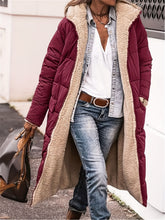 Load image into Gallery viewer, Full Size Zip Up Sherpa Hooded Coat