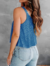 Load image into Gallery viewer, Sequin Scoop Neck Tank
