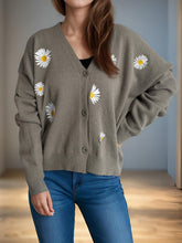 Load image into Gallery viewer, Daisy Button Up V-Neck Cardigan
