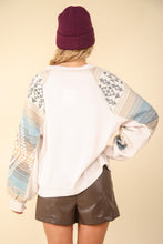 Load image into Gallery viewer, VERY J Printed Long Sleeve Round Neck Knit Top