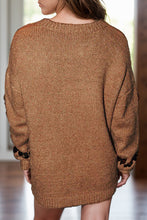 Load image into Gallery viewer, Sequin Round Neck Long Sleeve Sweater