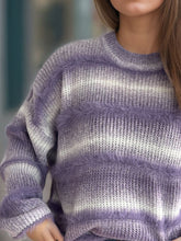Load image into Gallery viewer, Gradient Round Neck Dropped Shoulder Sweater