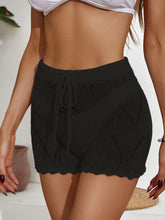Load image into Gallery viewer, Drawstring Cutout Swim Shorts