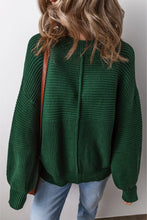 Load image into Gallery viewer, Round Neck Dropped Shoulder Sweater