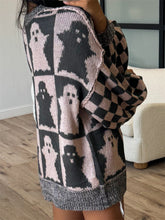 Load image into Gallery viewer, Ghost Dropped Shoulder Long Sleeve Sweater