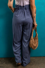 Load image into Gallery viewer, Tied Wide Leg Pants with Pockets