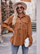 Load image into Gallery viewer, Mandy Collared Neck Long Sleeve Shirt