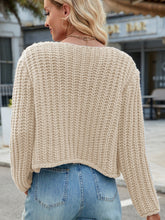 Load image into Gallery viewer, Round Neck Button Up Cardigan with Pockets