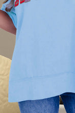 Load image into Gallery viewer, AMERICA Sequin Round Neck Half Sleeve T-Shirt