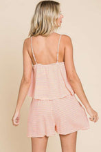 Load image into Gallery viewer, Culture Code Full Size Double Flare Striped Romper