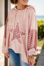 Load image into Gallery viewer, Drawstring Star Long Sleeve Hoodie