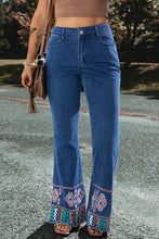 Load image into Gallery viewer, Embroidered Bootcut Jeans