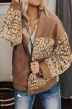 Load image into Gallery viewer, Leopard Button Up Drop Shoulder Jacket