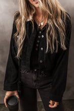 Load image into Gallery viewer, Fuzzy Collared Neck Button Down Jacket