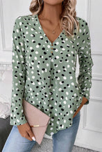 Load image into Gallery viewer, Printed V-Neck Long Sleeve Blouse