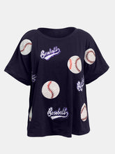 Load image into Gallery viewer, Baseball Round Neck Half Sleeve T-Shirt