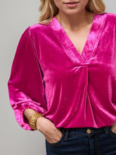 Load image into Gallery viewer, V-Neck Three-Quarter Sleeve Blouse