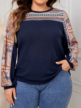 Load image into Gallery viewer, Plus Size Printed Long Sleeve Sweatshirt