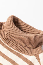 Load image into Gallery viewer, Striped Turtleneck Long Sleeve Sweater