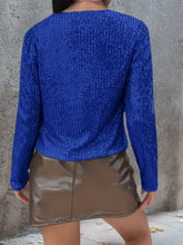 Load image into Gallery viewer, Full Size Sequin Open Front Cropped Jacket