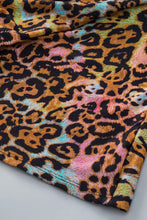 Load image into Gallery viewer, Leopard V-Neck Half Sleeve Blouse
