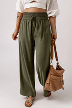 Load image into Gallery viewer, Smocked High Waist Wide Leg Pants