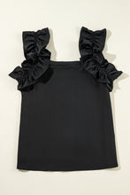 Load image into Gallery viewer, Ruffled Square Neck Tank